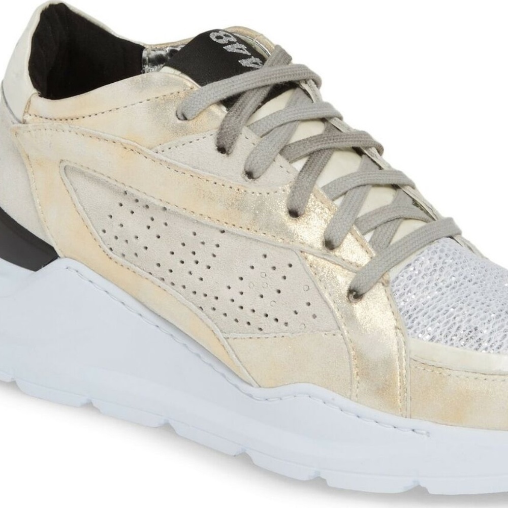 P448 Leila Suede Sneakers in Pearl!